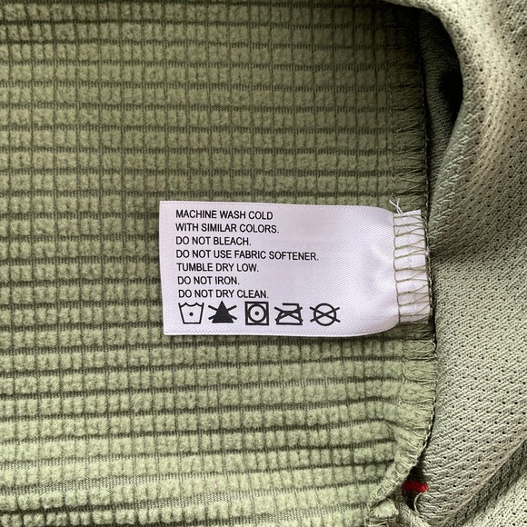 Orvis Horseshoe Hills Fleece 1/2 Zip Womens XL Green Navy Stretch Relaxed 3J79 - Picture 7 of 12